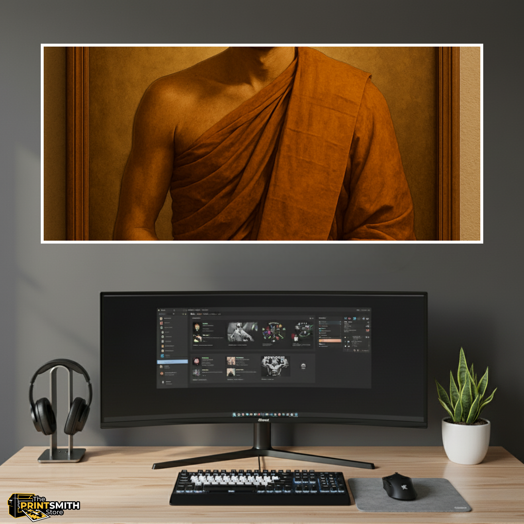 Serene Monk Portrait view 4
