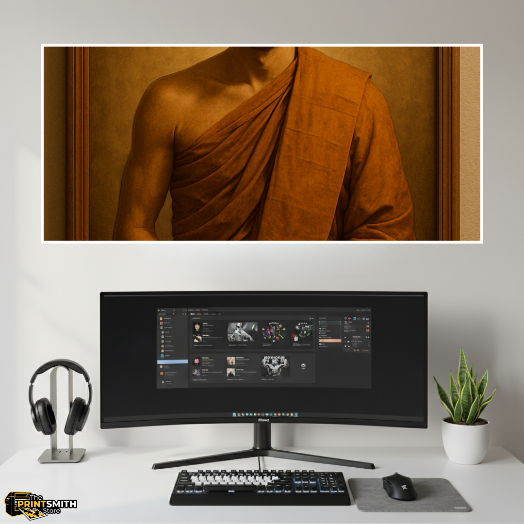 Serene Monk Portrait view 3